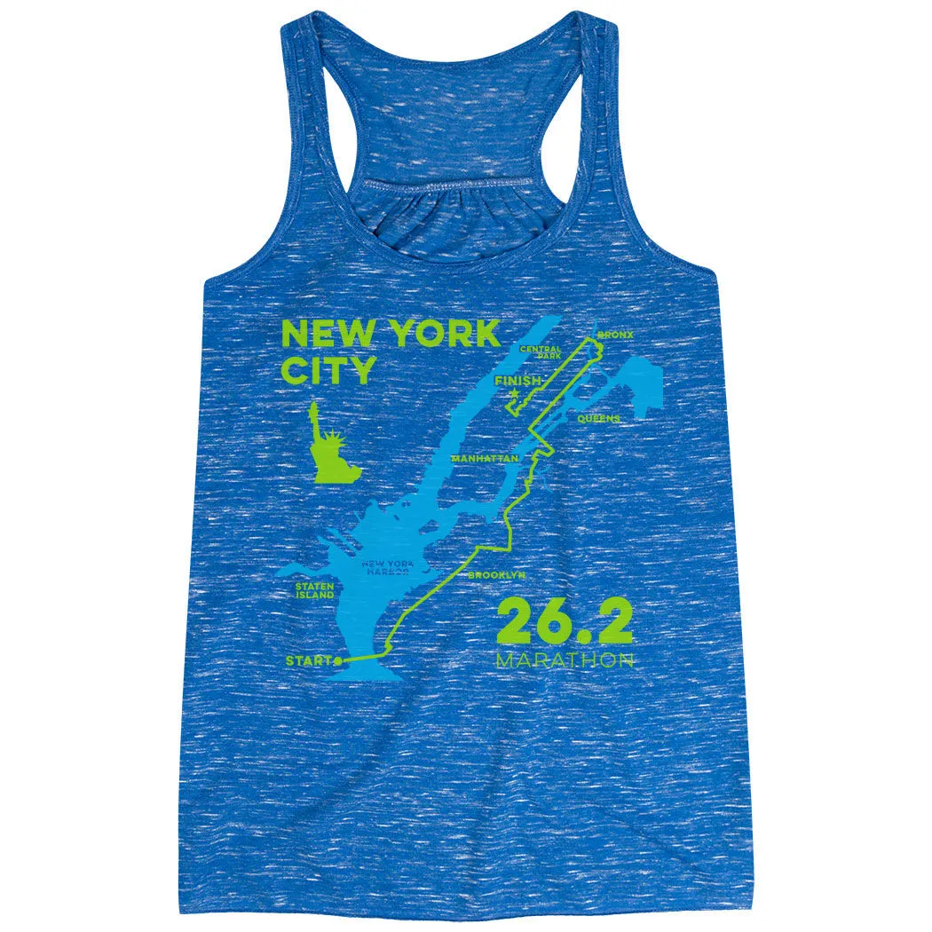 Flowy Racerback Tank Top - New York City Route 7 Flowy Racerback Tank Top - New York City Route - Image 5