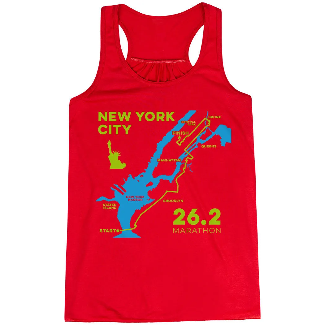 Flowy Racerback Tank Top - New York City Route 8 Flowy Racerback Tank Top - New York City Route - Image 6