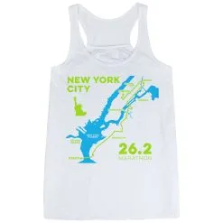Flowy Racerback Tank Top - New York City Route 15 Flowy Racerback Tank Top - New York City Route -goneforarun Sales 2023 tr 45519 WHITE MAIN