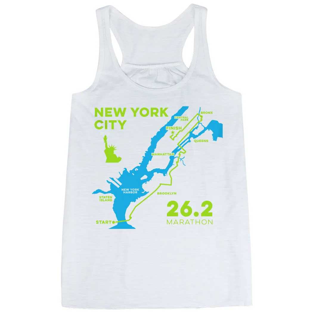 Flowy Racerback Tank Top - New York City Route 9 Flowy Racerback Tank Top - New York City Route - Image 7