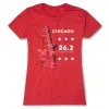 Women's Everyday Runners Tee - Chicago Route -goneforarun Sales 2023 tr 45528 RED FLAT