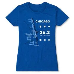 Women's Everyday Runners Tee - Chicago Route 21 Women's Everyday Runners Tee - Chicago Route -goneforarun Sales 2023 tr 45528 ROYAL FLAT