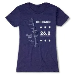 Women's Everyday Runners Tee - Chicago Route 22 Women's Everyday Runners Tee - Chicago Route -goneforarun Sales 2023 tr 45528 STORMINDIGO FLAT