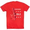 Running Short Sleeve T-Shirt - Chicago Route -goneforarun Sales 2023 tr 45529 RED FLAT