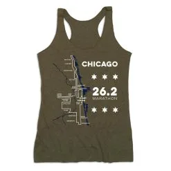 Women's Everyday Tank Top - Chicago Route -goneforarun Sales 2023 tr 45531 OLIVE MAIN