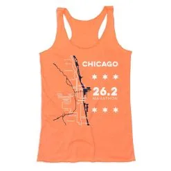 Women's Everyday Tank Top - Chicago Route -goneforarun Sales 2023 tr 45531 PEACH MAIN