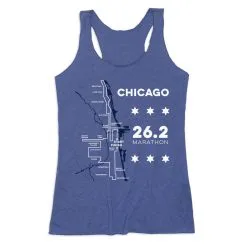 Women's Everyday Tank Top - Chicago Route -goneforarun Sales 2023 tr 45531 ROYAL FLAT
