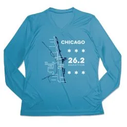 Women's Long Sleeve Tech Tee - Chicago Route 11 Women's Long Sleeve Tech Tee - Chicago Route -goneforarun Sales 2023 tr 45534 CAROLINA MAIN
