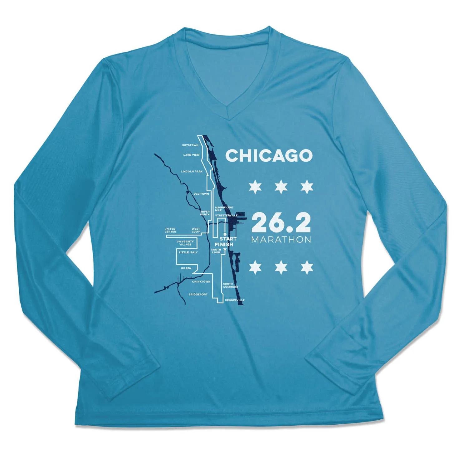 Women's Long Sleeve Tech Tee - Chicago Route 7 Women's Long Sleeve Tech Tee - Chicago Route - Image 5