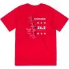 Men's Running Short Sleeve Performance Tee - Chicago Route -goneforarun Sales 2023 tr 45536 RED MAIN