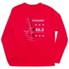 Men's Running Long Sleeve Performance Tee - Chicago Route -goneforarun Sales 2023 tr 45537 RED MAIN