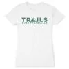Women's Everyday Runners Tee - Trails Over Treadmills -goneforarun Sales 2023 tr 45539 WHITE FLAT