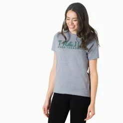 Running Short Sleeve T-Shirt - Trails Over Treadmills -goneforarun Sales 2023 tr 45540 GRAY FEMALE