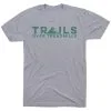 Running Short Sleeve T-Shirt - Trails Over Treadmills -goneforarun Sales 2023 tr 45540 GRAY FLAT
