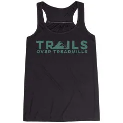 Flowy Racerback Tank Top - Trails Over Treadmills -goneforarun Sales 2023 tr 45541 BLACK MAIN