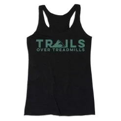 Women's Everyday Tank Top - Trails Over Treadmills -goneforarun Sales 2023 tr 45542 BLACK MAIN