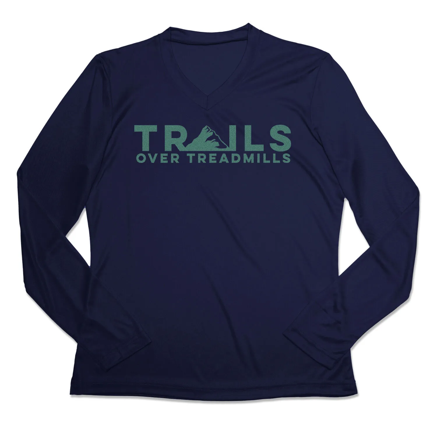 Women's Long Sleeve Tech Tee - Trails Over Treadmills 8 Women's Long Sleeve Tech Tee - Trails Over Treadmills - Image 6