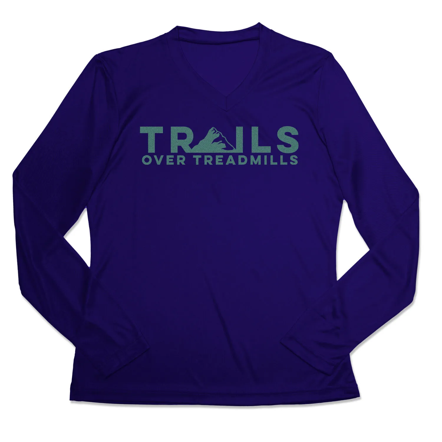 Women's Long Sleeve Tech Tee - Trails Over Treadmills 10 Women's Long Sleeve Tech Tee - Trails Over Treadmills - Image 8