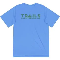 Men's Running Short Sleeve Performance Tee - Trails Over Treadmills -goneforarun Sales 2023 tr 45547 LIGHTBLUE MAIN