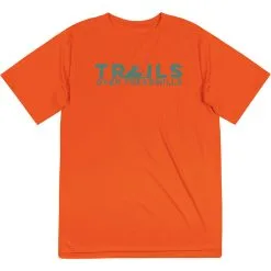Men's Running Short Sleeve Performance Tee - Trails Over Treadmills -goneforarun Sales 2023 tr 45547 ORANGE MAIN