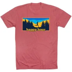 Running Short Sleeve T-Shirt - Happy Hour Runner -goneforarun Sales 2023 tr 45564 MAUVE FLAT