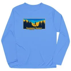 Men's Running Long Sleeve Performance Tee - Happy Hour Runner -goneforarun Sales 2023 tr 45567 LIGHTBLUE MAIN