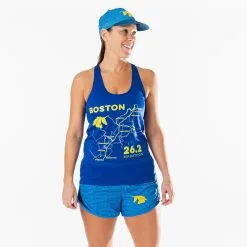 Women's Racerback Performance Tank Top - Boston Route 17 Women's Racerback Performance Tank Top - Boston Route -goneforarun Sales 2023 tr 45569 FRONT 1