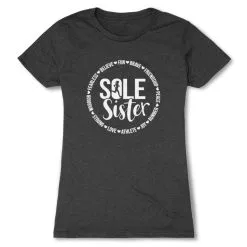 Women's Everyday Runners Tee - Sole Sister -goneforarun Sales 2023 tr 45573 CHARCOAL FLAT