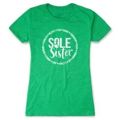 Women's Everyday Runners Tee - Sole Sister -goneforarun Sales 2023 tr 45573 GREEN FLAT