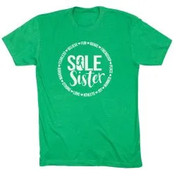Running Short Sleeve T-Shirt - Sole Sister -goneforarun Sales 2023 tr 45574 GREEN FLAT