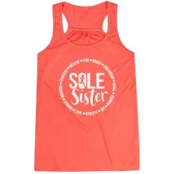 Flowy Racerback Tank Top - Sole Sister 17 Flowy Racerback Tank Top - Sole Sister -goneforarun Sales 2023 tr 45575 CORAL MAIN