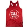 Women's Racerback Performance Tank Top - Sole Sister -goneforarun Sales 2023 tr 45577 RED MAIN