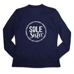Women's Long Sleeve Tech Tee - Sole Sister 13 Women's Long Sleeve Tech Tee - Sole Sister -goneforarun Sales 2023 tr 45579 NAVY MAIN