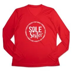 Women's Long Sleeve Tech Tee - Sole Sister 14 Women's Long Sleeve Tech Tee - Sole Sister -goneforarun Sales 2023 tr 45579 RED MAIN