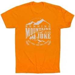 Running Short Sleeve T-Shirt - Running Mountains -goneforarun Sales 2023 tr 45597 ORANGE FLAT
