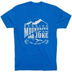 Running Short Sleeve T-Shirt - Running Mountains -goneforarun Sales 2023 tr 45597 ROYAL FLAT