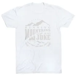 Running Short Sleeve T-Shirt - Running Mountains -goneforarun Sales 2023 tr 45597 WHITE FLAT