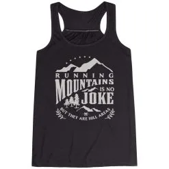 Flowy Racerback Tank Top - Running Mountains -goneforarun Sales 2023 tr 45598 BLACK MAIN