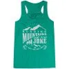 Flowy Racerback Tank Top - Running Mountains -goneforarun Sales 2023 tr 45598 GREEN MAIN