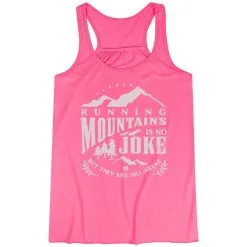 Flowy Racerback Tank Top - Running Mountains -goneforarun Sales 2023 tr 45598 PINK MAIN