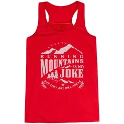Flowy Racerback Tank Top - Running Mountains -goneforarun Sales 2023 tr 45598 RED MAIN