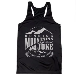 Women's Racerback Performance Tank Top - Running Mountains
