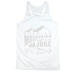 Women's Racerback Performance Tank Top - Running Mountains -goneforarun Sales 2023 tr 45600 WHITE MAIN