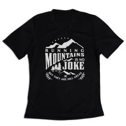 Women's Short Sleeve Tech Tee - Running Mountains