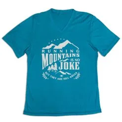 Women's Short Sleeve Tech Tee - Running Mountains -goneforarun Sales 2023 tr 45601 LIGHTBLUE MAIN
