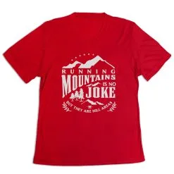 Women's Short Sleeve Tech Tee - Running Mountains -goneforarun Sales 2023 tr 45601 RED MAIN