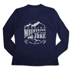 Women's Long Sleeve Tech Tee - Running Mountains