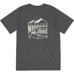 Men's Running Short Sleeve Performance Tee - Running Mountains