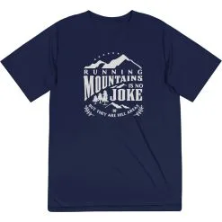 Men's Running Short Sleeve Performance Tee - Running Mountains -goneforarun Sales 2023 tr 45604 NAVY MAIN