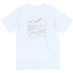 Men's Running Short Sleeve Performance Tee - Running Mountains -goneforarun Sales 2023 tr 45604 WHITE MAIN